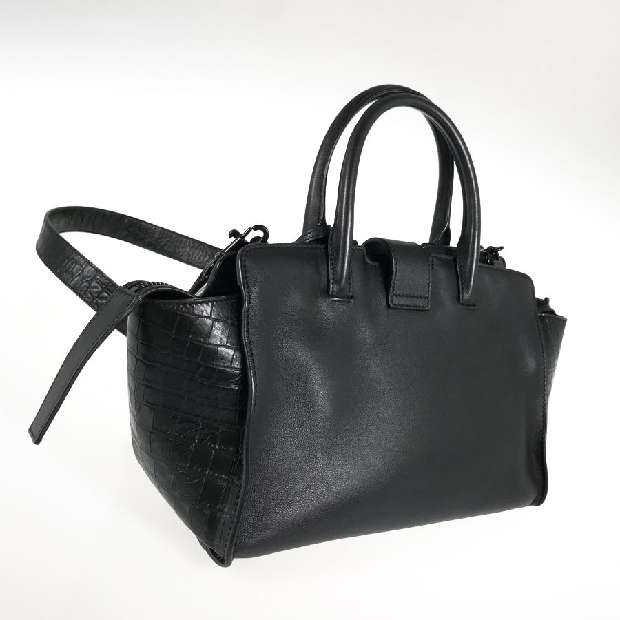 【美品】サンローラン ハンドバッグ ダウンタウン ベイビーカバス レザー SAINT LAURENT PARIS/サンローランパリ】 436834 ベイビー