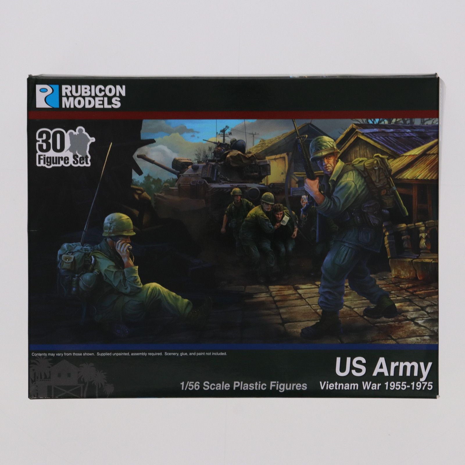 1/56 アメリカ陸軍兵士 1955〜1975年 ベトナム戦争(30体入) プラモデル(RB1004) RUBICON MODELS(ルビコンモデルス)