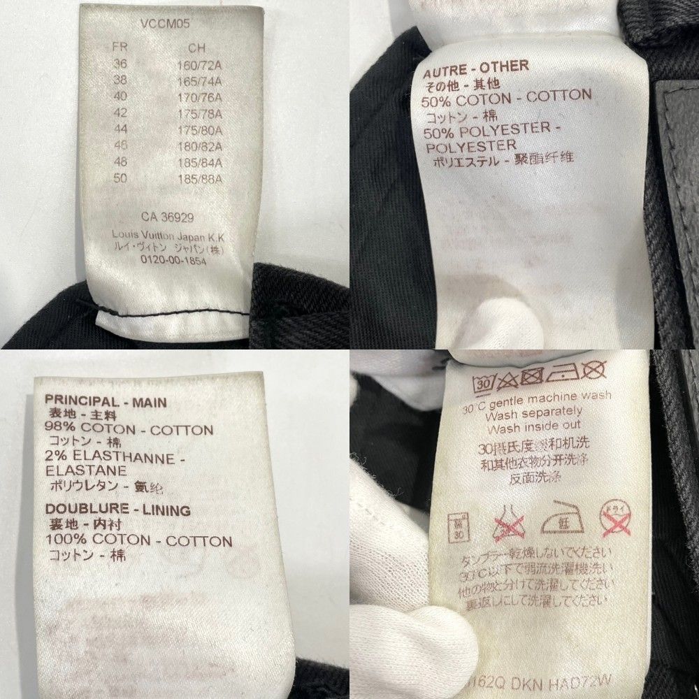 ルイヴィトン　スリムストレッチ　ブラックデニム　30 ルイヴィトン スリムストレッチ ブラックデニム 30