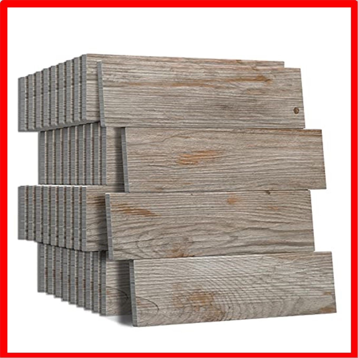 APSOONSELL 立体 木目調シール 壁 床 簡単貼付 タイルシール 防水 耐熱
