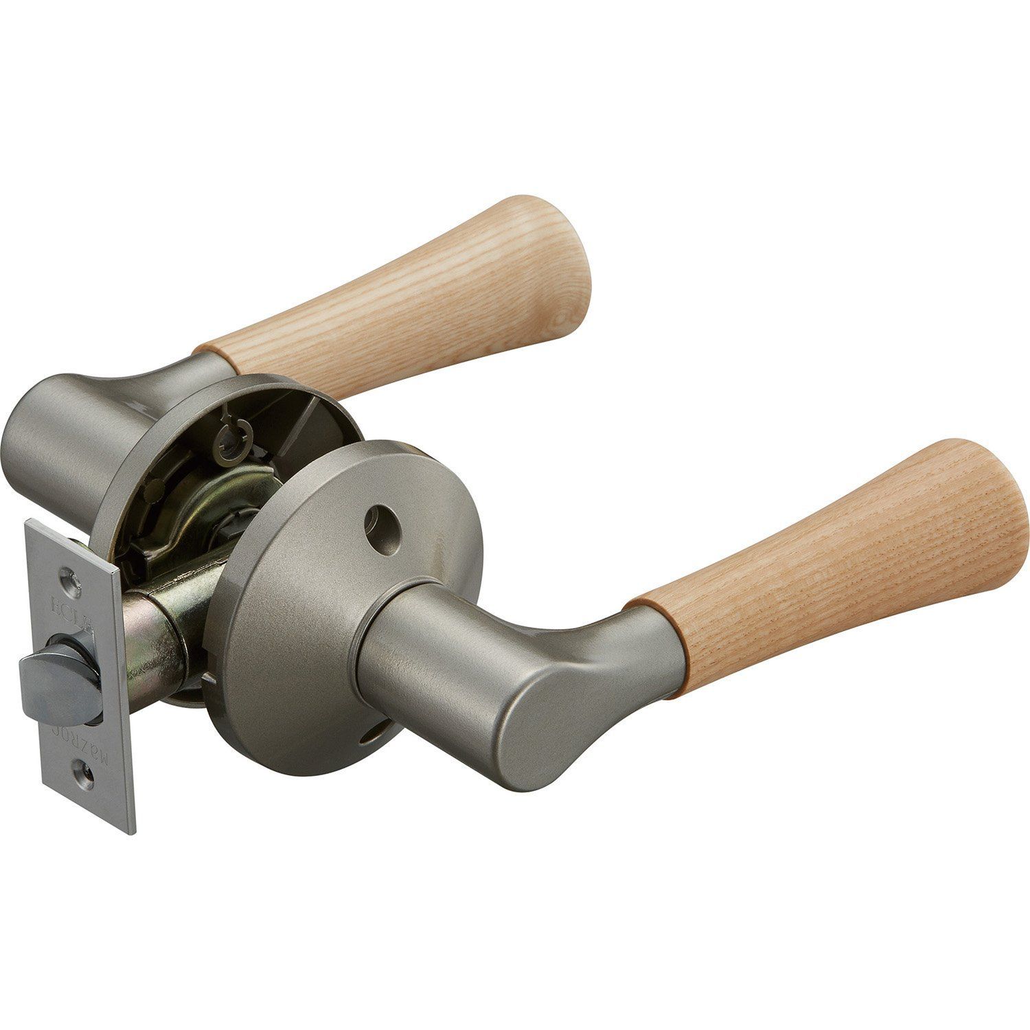 EL5060-1MW-NSNC マツ六 Mazroc レバー錠 エクレ 兼用取替バリアフリーレバー錠 空錠 EL5060-1MW-NSNC Nシルバー Nクリア 木製レバー