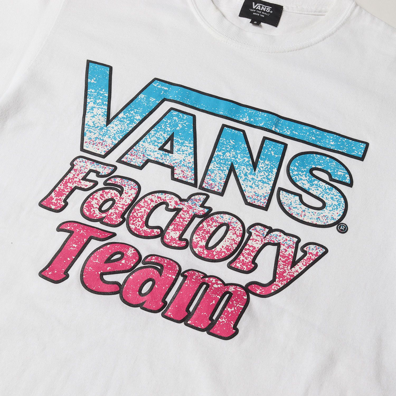 STANDARD CALIFORNIA スタンダードカリフォルニア Tシャツ サイズ:S VANS スプラッシュ ロゴ クルーネック Tシャツ SD FACTORY TEAM SPLASH T ホワイト トップス カットソー 半袖 コラボ【メンズ】