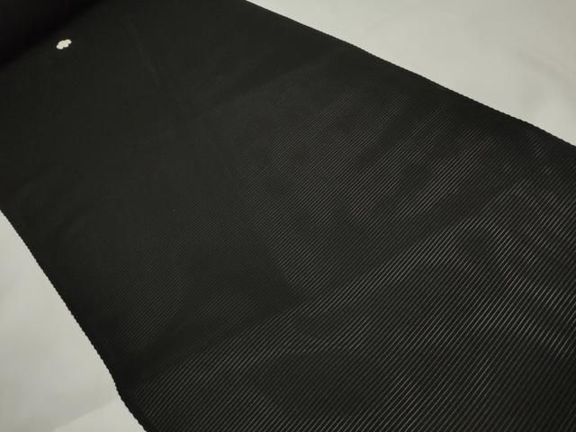 平和屋着物*夏物 黒紋付 黒反物 着尺 絽 五泉 深泥黒 ♥ DAAW7815zzz