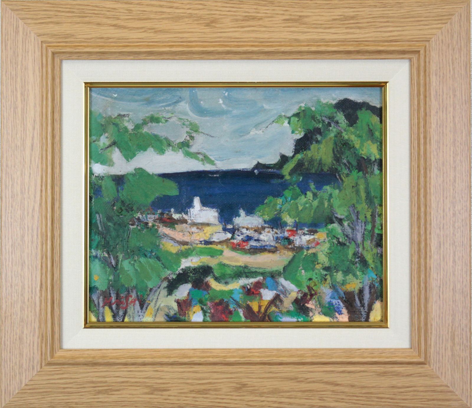 作家不明『外国風景』油彩画【真作保証】 絵画 作家不明『外国風景』油彩画【真作保証】 絵画
