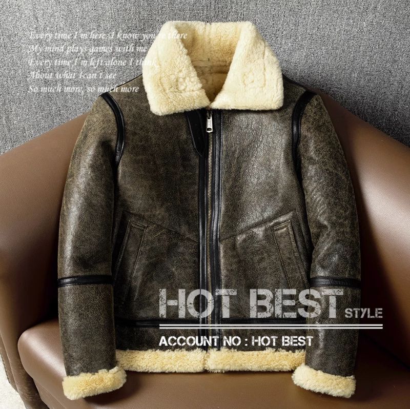 ⭐︎大人気⭐︎vintage sheep leather B-3ジャケットL