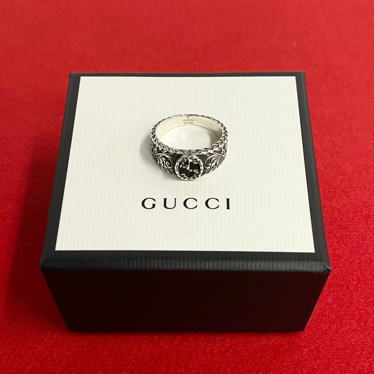 美品】GUCCI/グッチ 925 インターロッキングG シルバー925 リング
