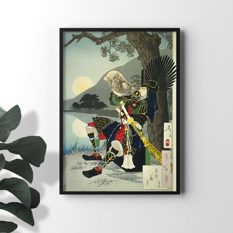 匿名配送】絵画 「新年度」 A4サイズ額つき 絵画・額縁・版画・安川 眞