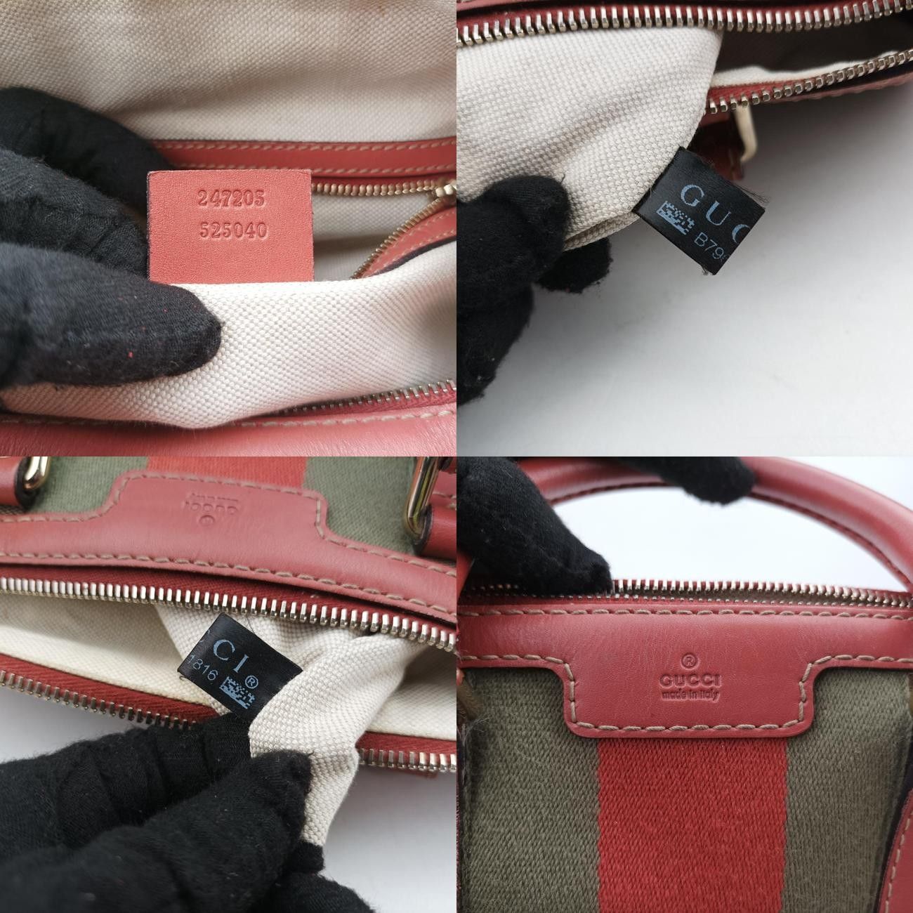 ベージュ×マルチ レザー×ファブリック