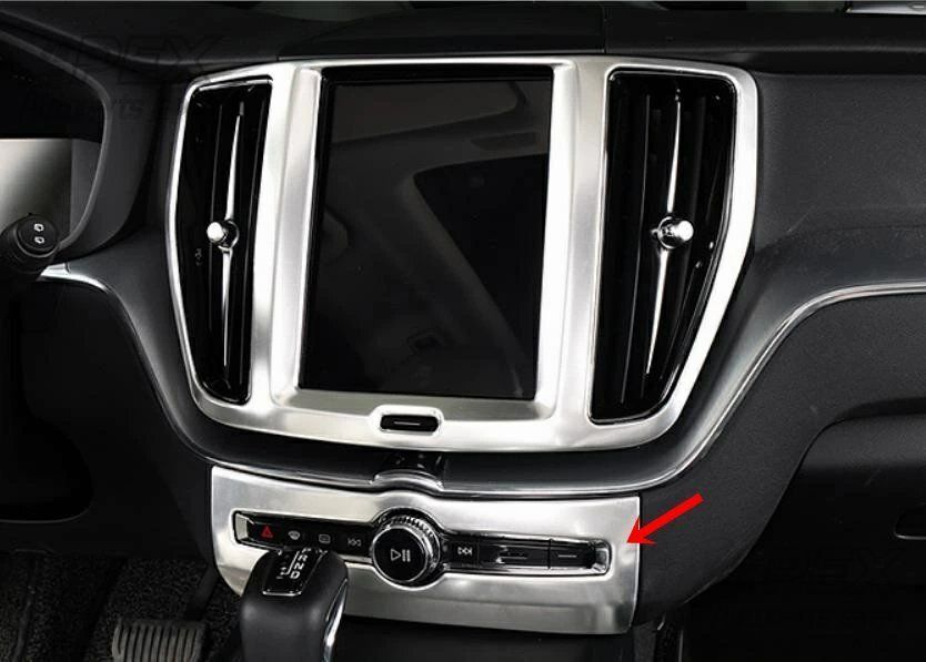 ボルボXC60 専用リアエアコン 吹き出し口カバー ガーニッシュ　2p ボルボ・XC60 用 リアエアコンパネル カバー リア