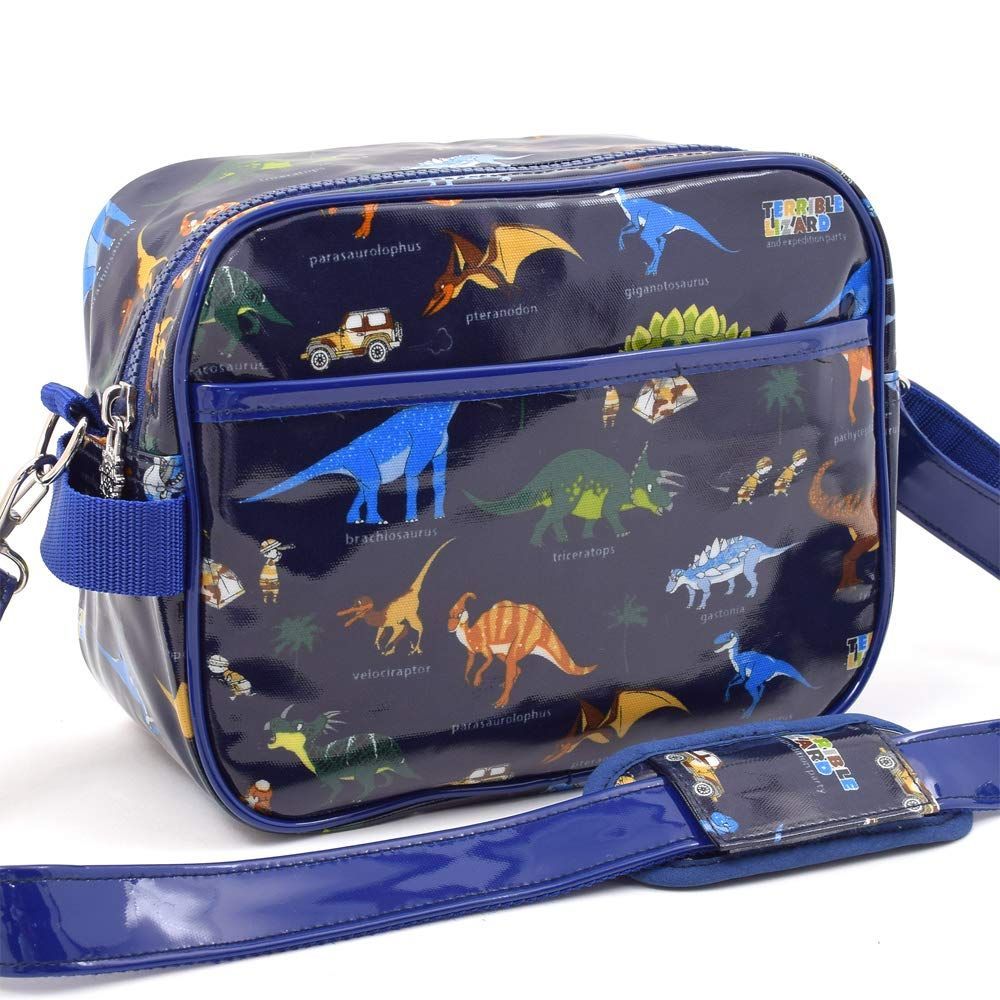 COLORFUL CANDY STYLE 通園バッグ 男の子 ショルダー キッズ 通園 ショルダーバッグ 入園準備 かわいい 発見! 探検! 恐竜大陸(ネイビー) N0525900