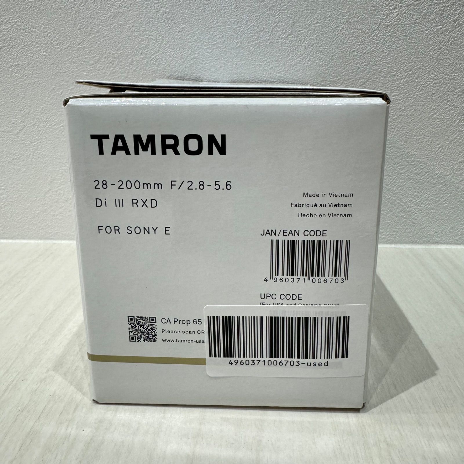 中古美品】TAMRON タムロン 28-200mm F/2.8-5.6 Di III RXD (Model 