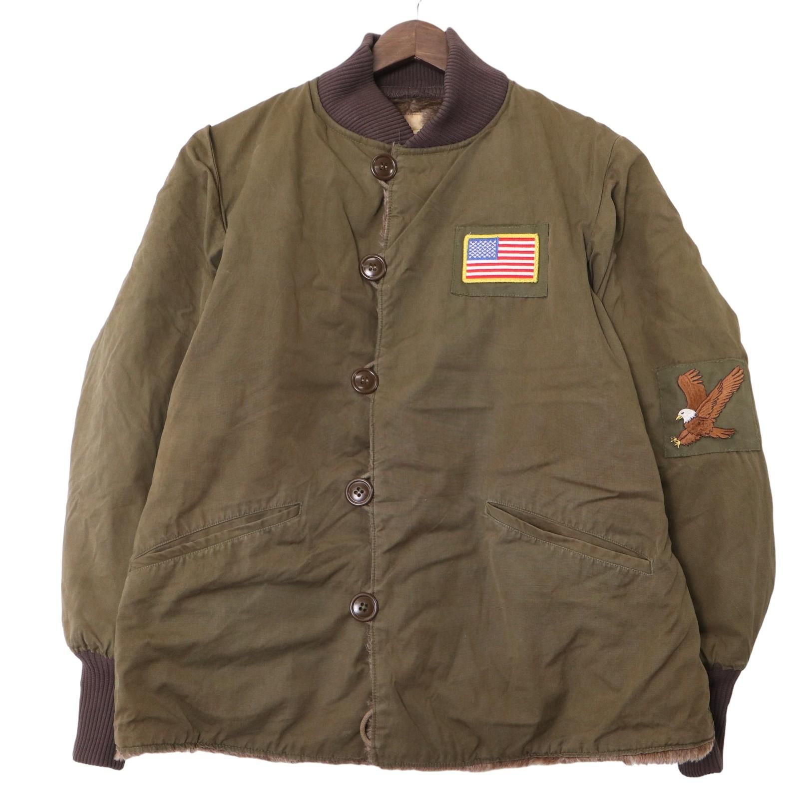 US.ARMY 実物 M-43 ライナージャケット 40's U.S.ARMY M-43 プルオーバーパイルライナージャケット 表記