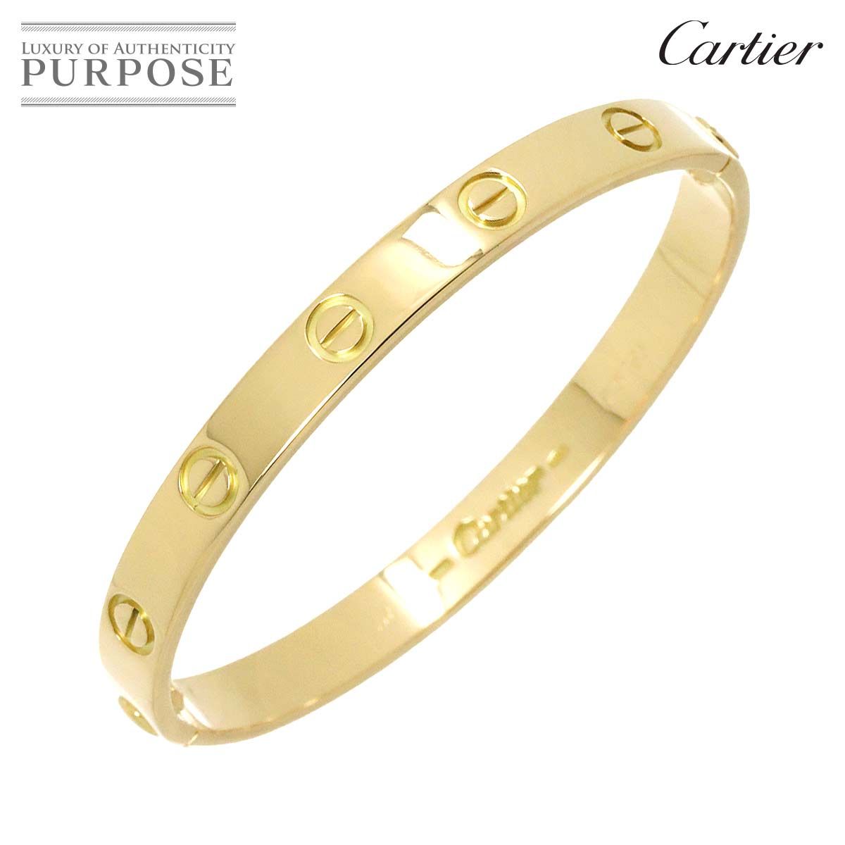 カルティエ Cartier ラブ ブレス #16 K18 YG イエローゴールド 750 ブレスレット バングル Love Bracelet  90228255 - メルカリ