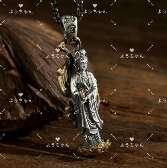 観音菩薩　純銀メダル 純金製 聖観音菩薩像 立像（大）- 三宝堂オンラインショップ