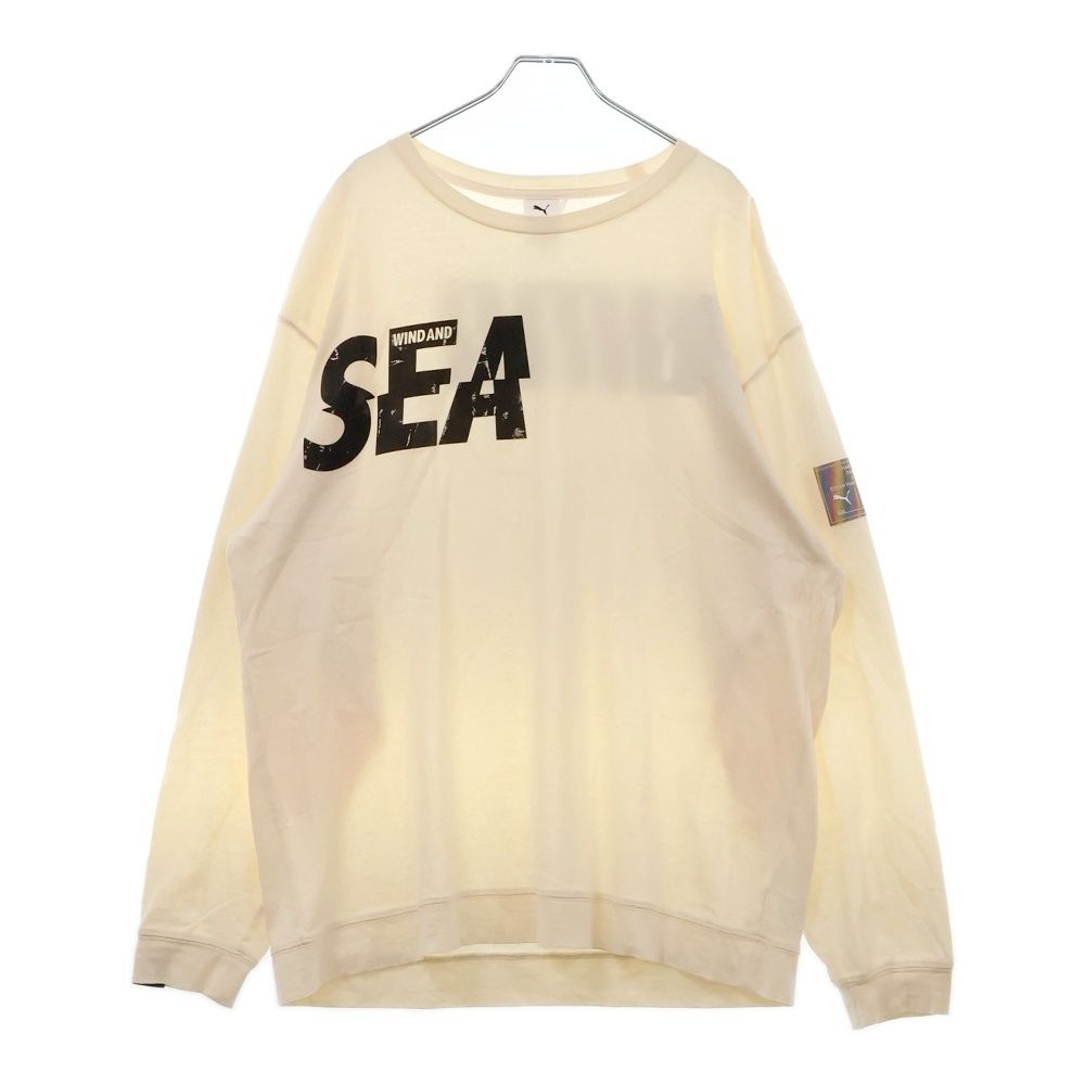 PUMA (プーマ) ×WIND AND SEA LS TEE Eggnog 長袖Tシャツ カットソー 