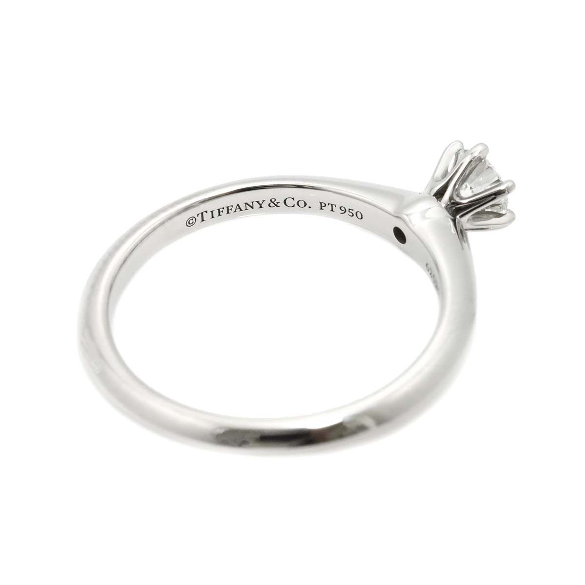 ティファニー TIFFANY&CO. ソリティア 11.5号 リング ダイヤ 0.24ct Pt  