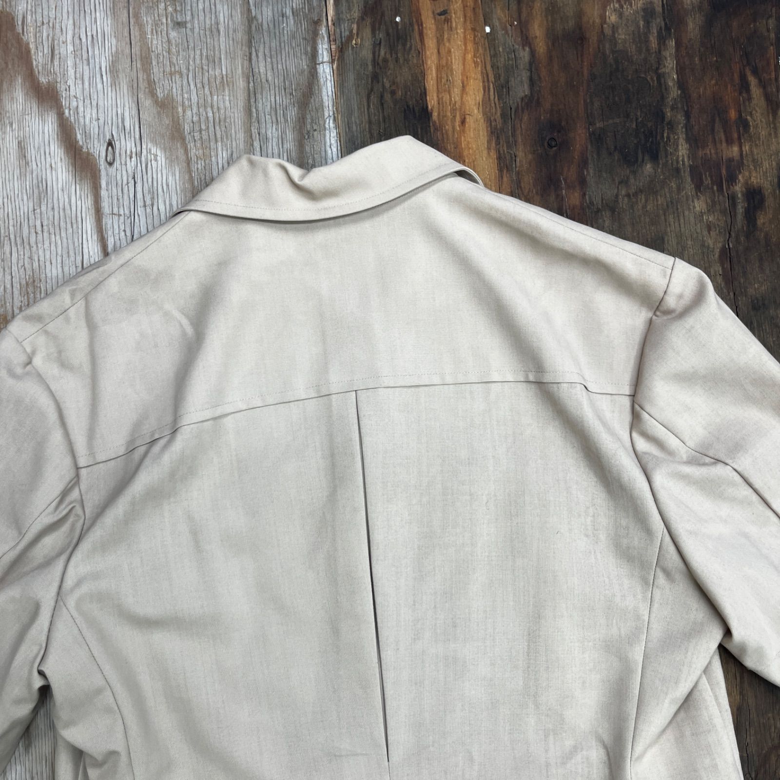 MODE ET CREATION サファリ セットアップ 半袖 シャツ オープンカラー