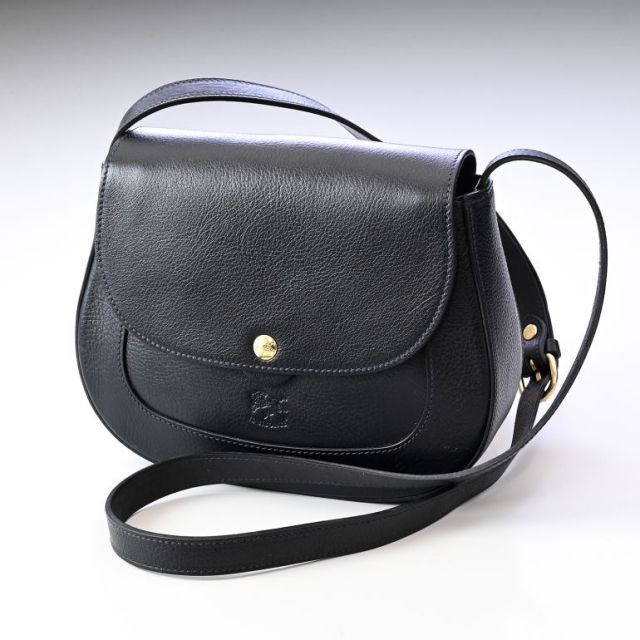 イルビゾンテ ショルダーバッグ サドルバッグ レディース Mezzomonte line ネロ