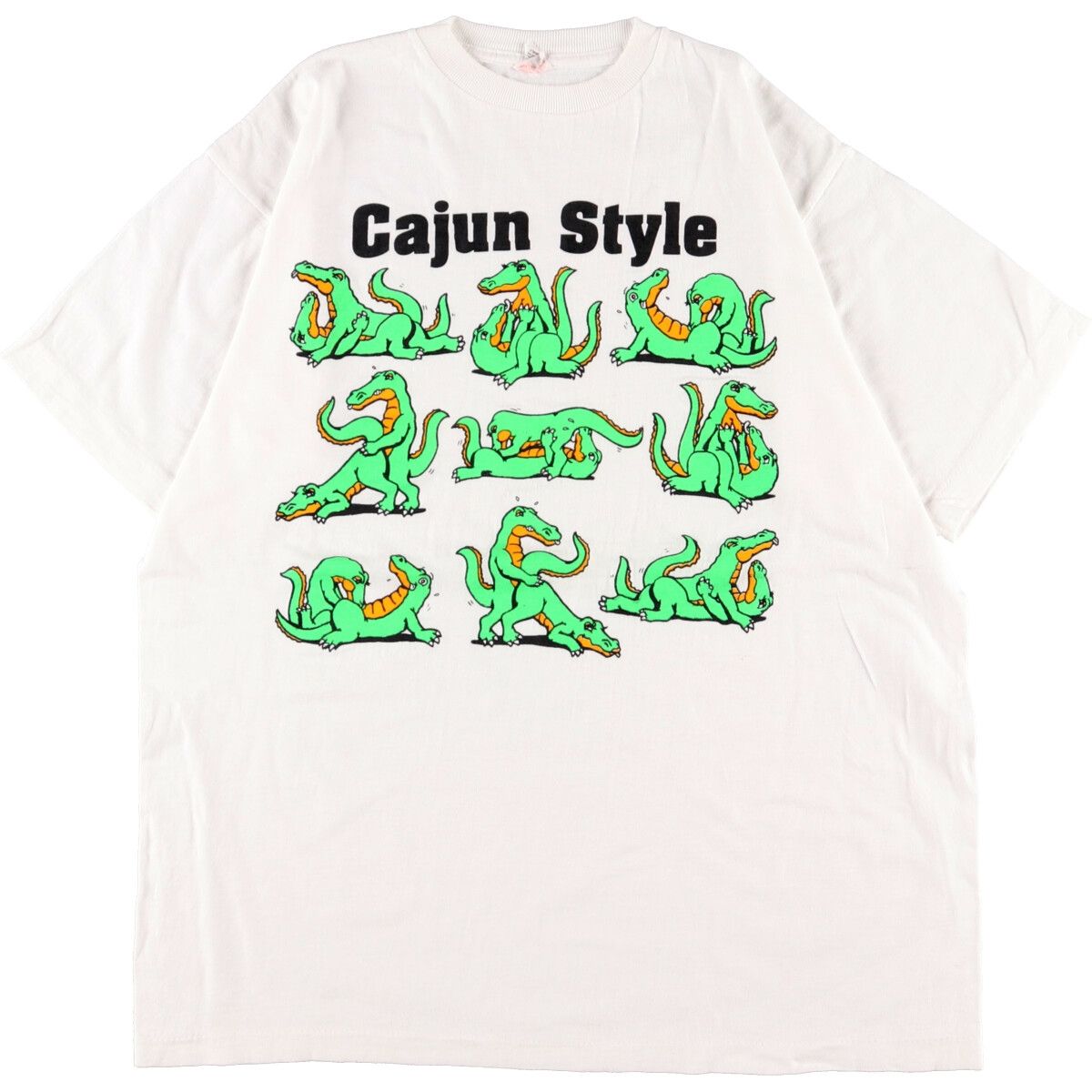 古着 UNION GULF エロT 四十八手 ワニ柄 プリントTシャツ メンズL 
