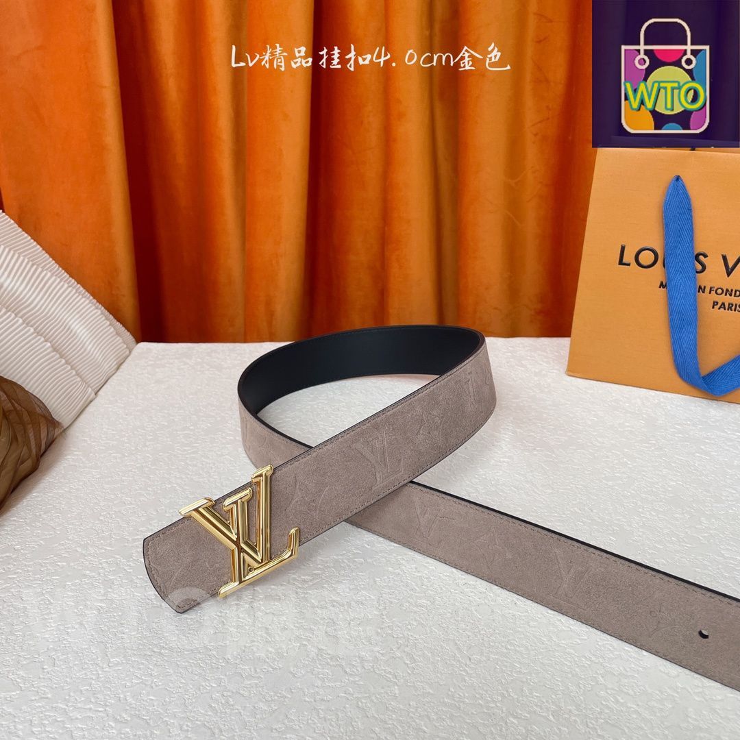 Louis Vuitton グレー レザーベルト bla38341420-1.jpg