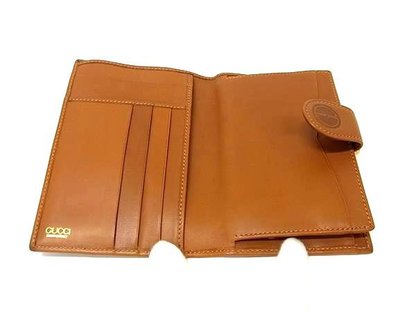 □新品□未使用□ GUCCI グッチ レザー がま口 二つ折り 財布