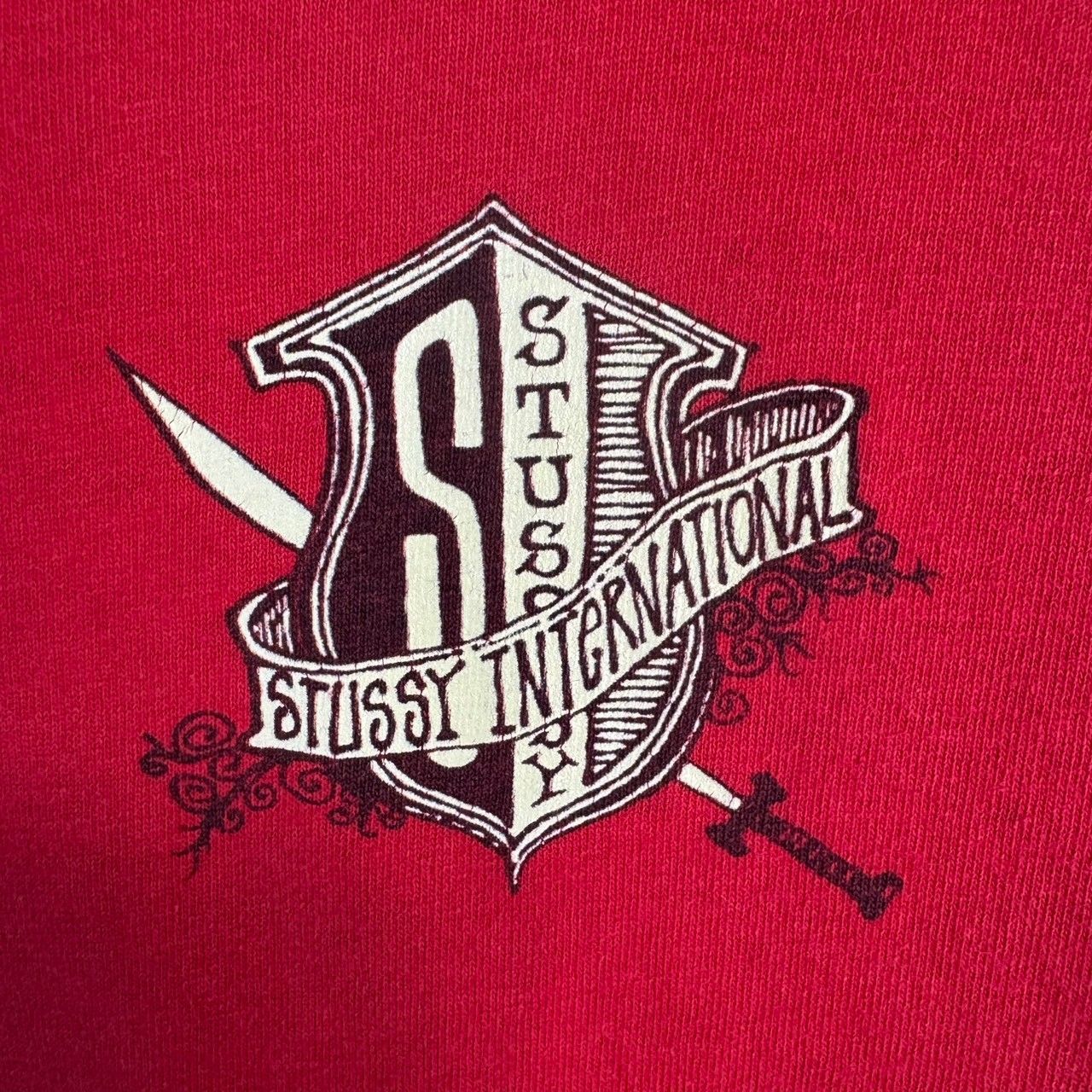 80s Stussy ステューシー Tシャツ 長袖 ロンT ワンポイントロゴ 