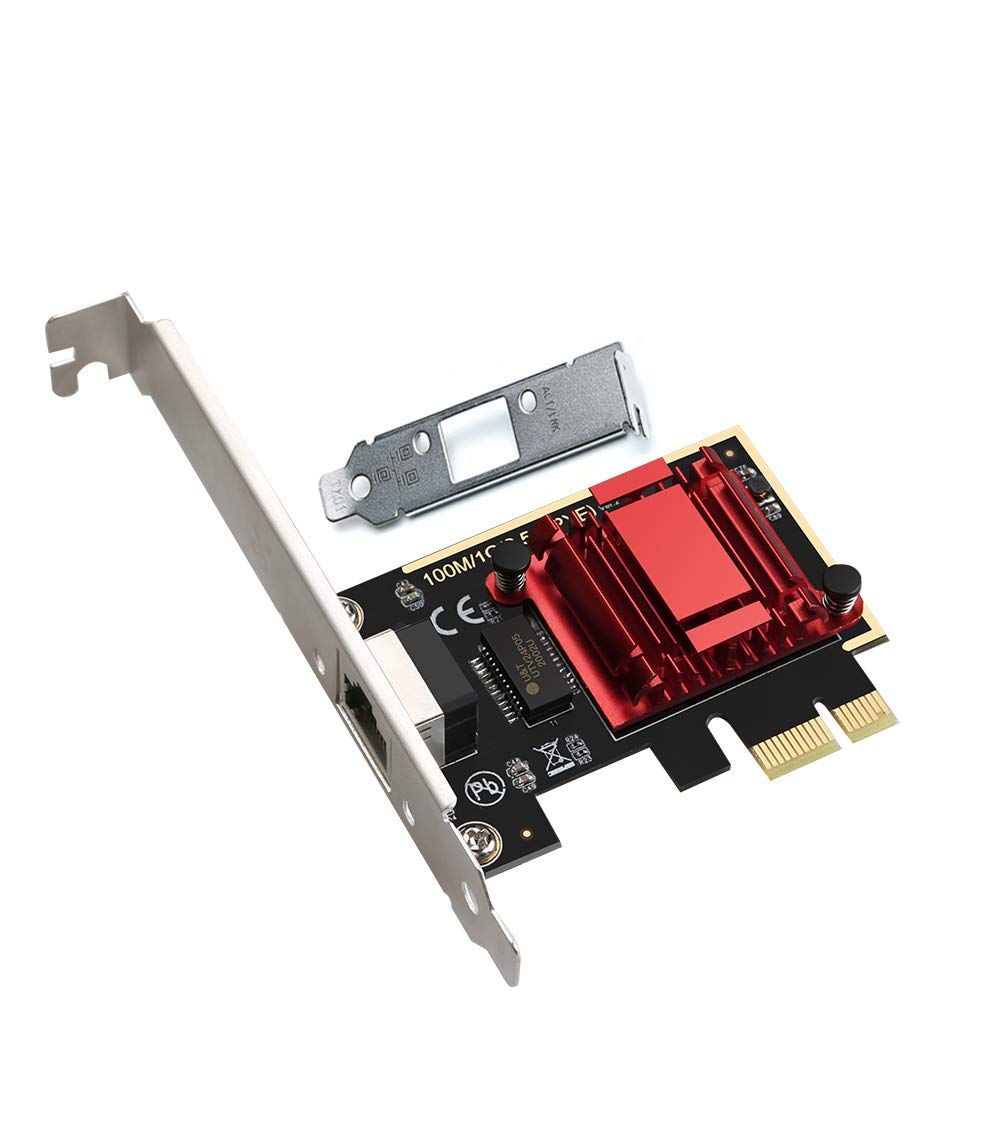 2.5GBase-T PCIe ネットワークアダプター RTL8125B 2500|1000|100Mbps PCI Express ギガビットイーサネットカード RJ45 LANコントローラー PXE対応 Windows|Linux|MAC用 薄型