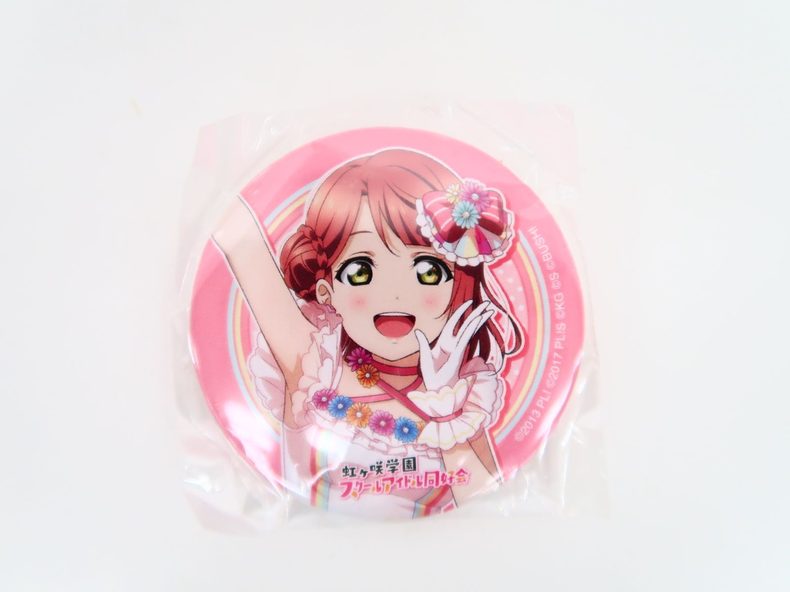 【匿名配送】虹ヶ咲　1stライブ　上原歩夢　缶バッジ ラブライブ！虹ヶ咲学園スクールアイドル同好会 ラブライブ