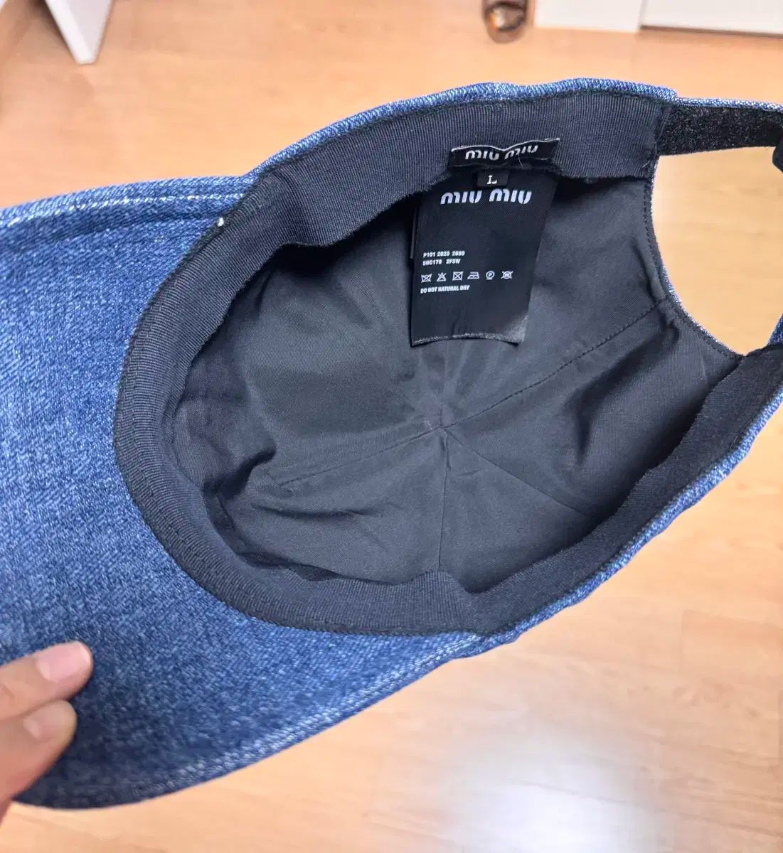 MIU ミュウミュウ デニム ボールキャップ 帽子