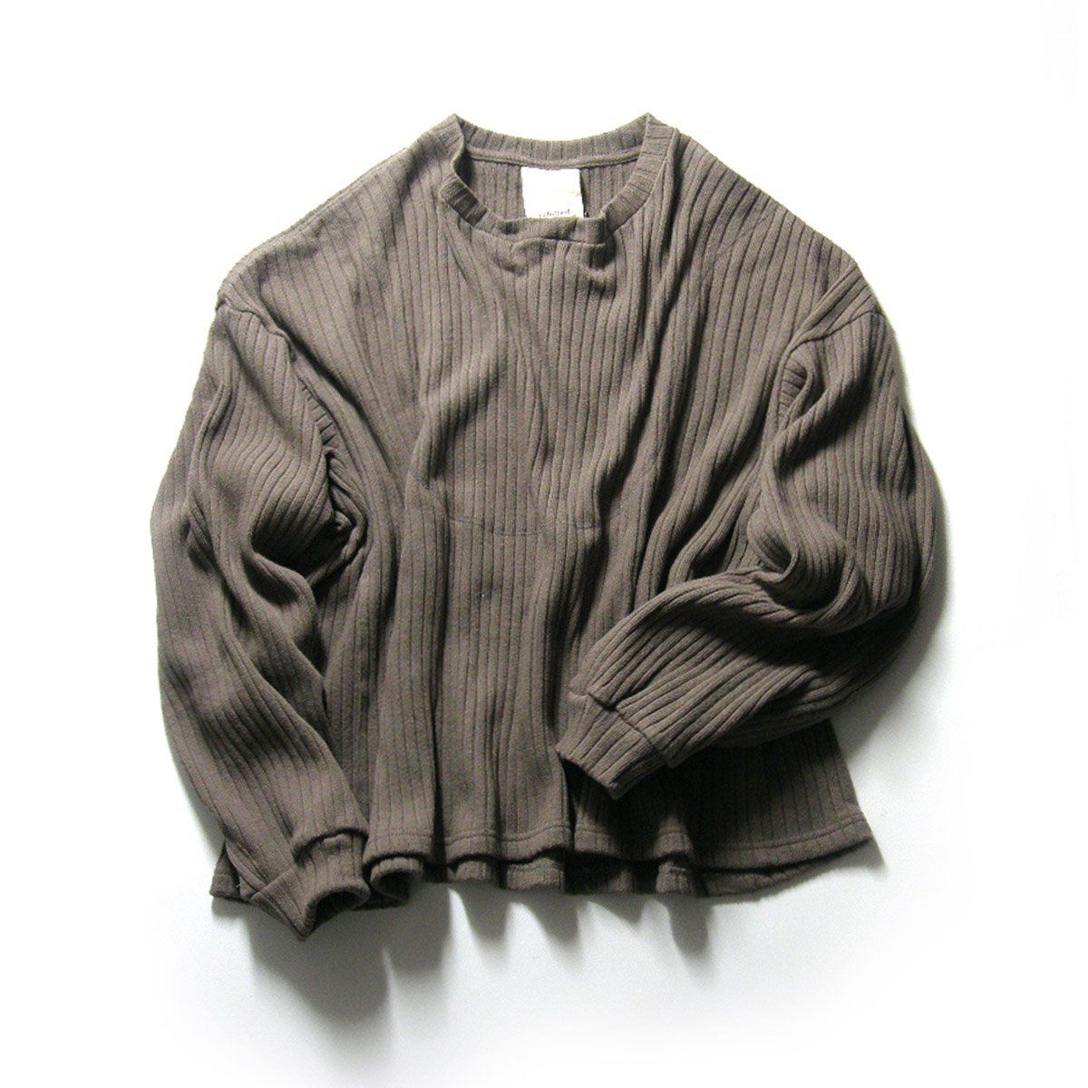 新品】 refomed ／ リフォメッド ロンT 日本製 コットン ニット リブ 