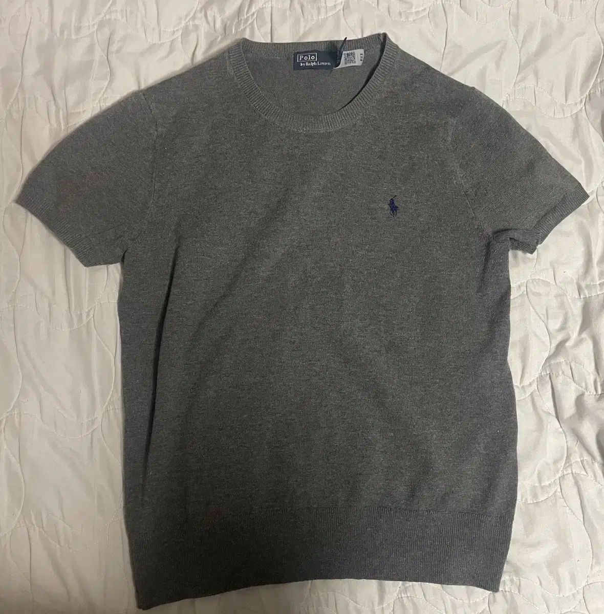 ポロ ラルフローレン 半袖 ニット グレー