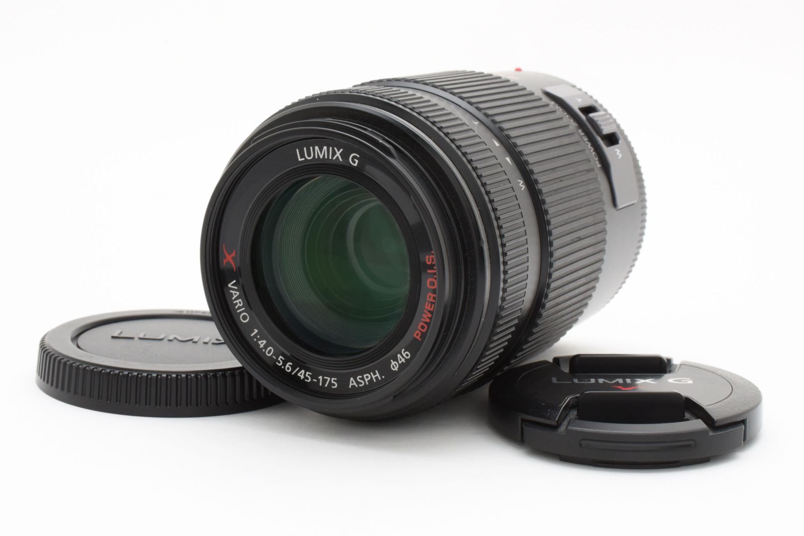 上品 Panasonic Lumix G X Vario PZ 45-175mm f4.0-5.6 ASPH Power OIS ブラック