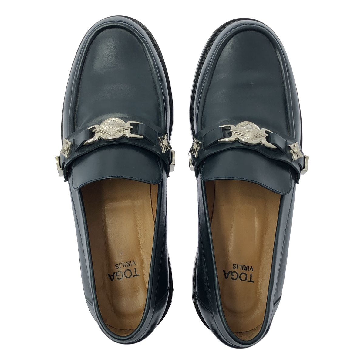 TOGA Virilis メタルパーツレザーローファー SIZE42 TOGA VIRILIS ローファー 「TOGA VIRILIS」METAL PARTS LOAFER