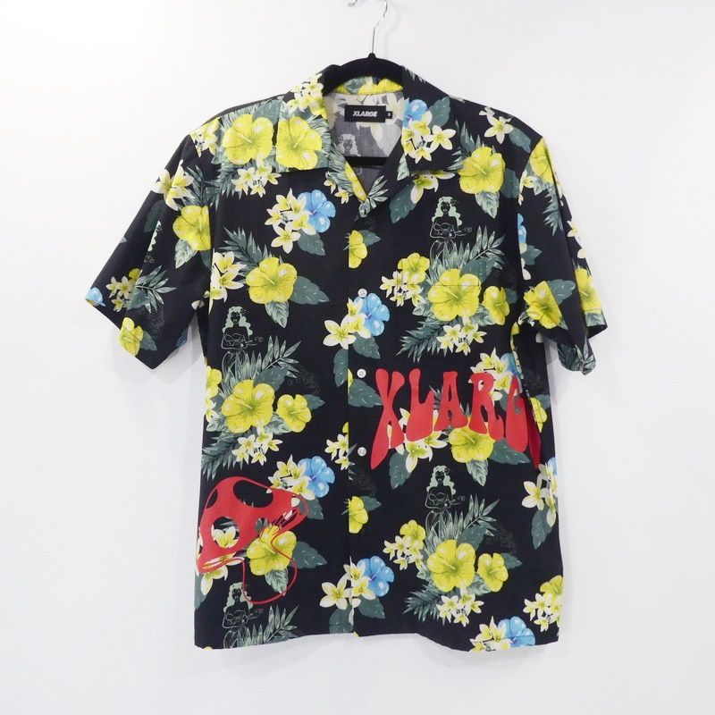 【姫路東店】 中古 X-LARGE | エクストララージ その他トップス FLORAL PRINT SHIRT 101202014009 ブラック 【103】