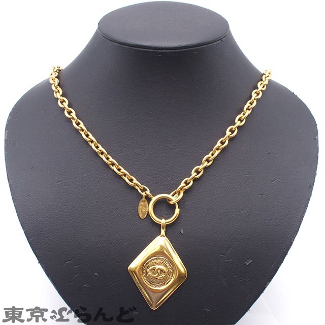 シャネル CHANEL ひし形 ココマーク ヴィンテージ ゴールド メタル