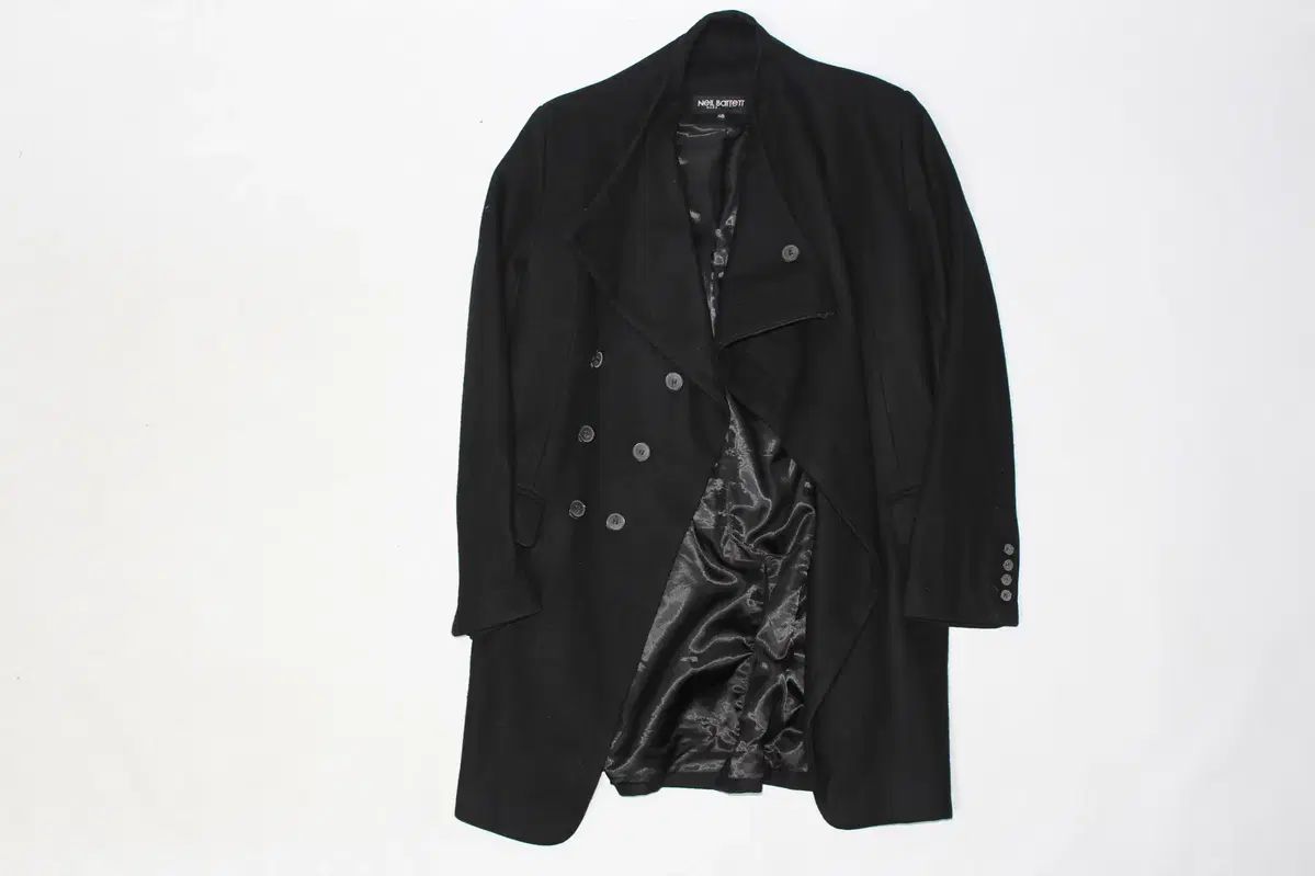 LIDNM SUPER140S OFFICER COAT チャコール L