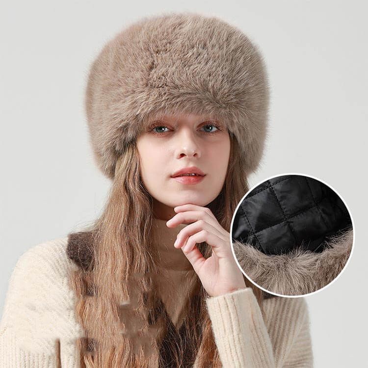 4色 ファー 帽子 レディース ロシア帽子 ロシア帽 フェイクファー 冬