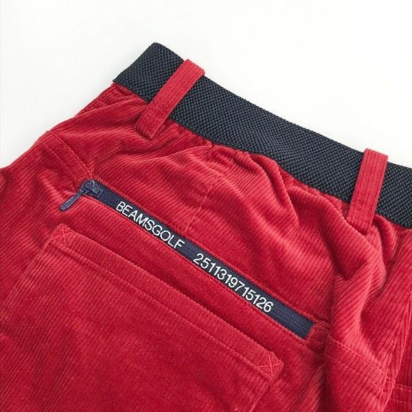 BEAMS GOLF ビームスゴルフ 2021年モデル コーデュロイパンツ レッド系