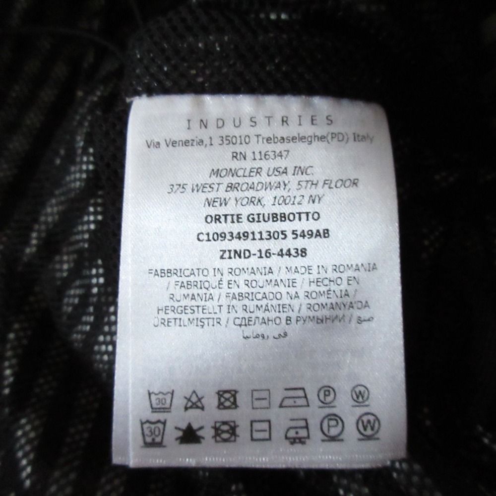 美品 MONCLER モンクレール ORTIE オルティ ギンガムチェック柄 ジップ  