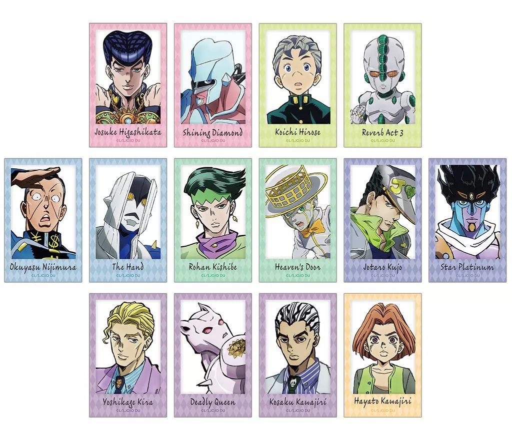 中古】キャラカード 全14種セット 「ジョジョの奇妙な冒険