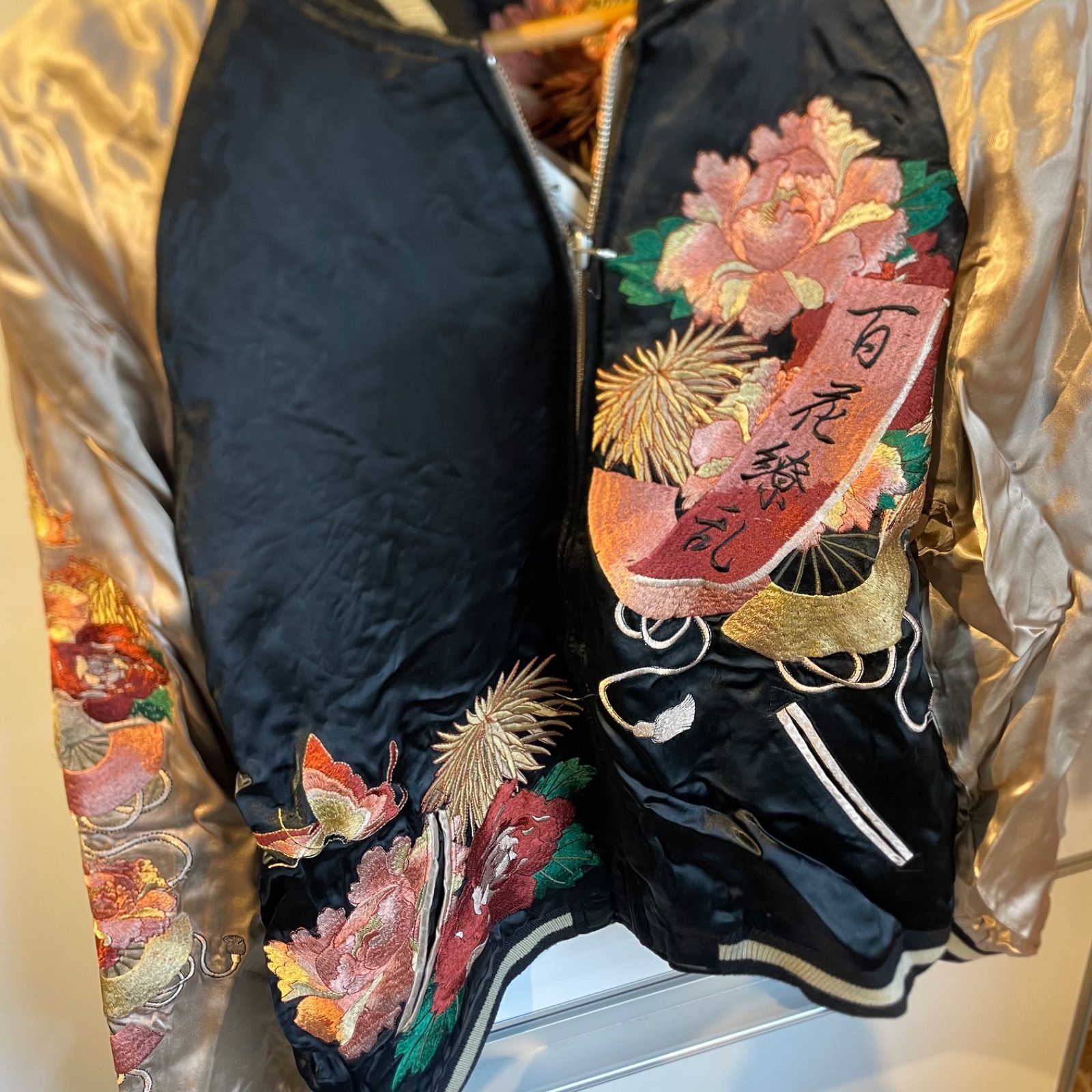 ☆新品Lサイズ☆ 百花繚乱 リバーシブル スカジャン - メルカリ