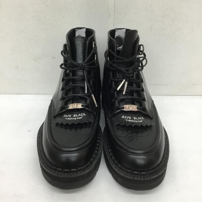 A BATHING APE アベイシングエイプ ブーツ ショートブーツ BAPE BLACK 