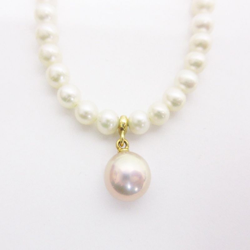 ミキモト ペルリータ ベビーパール ネックレス 4mm K18 留め具 ミキモト MIKIMOTO ペルリータ ベビーパール ネックレス 淡水