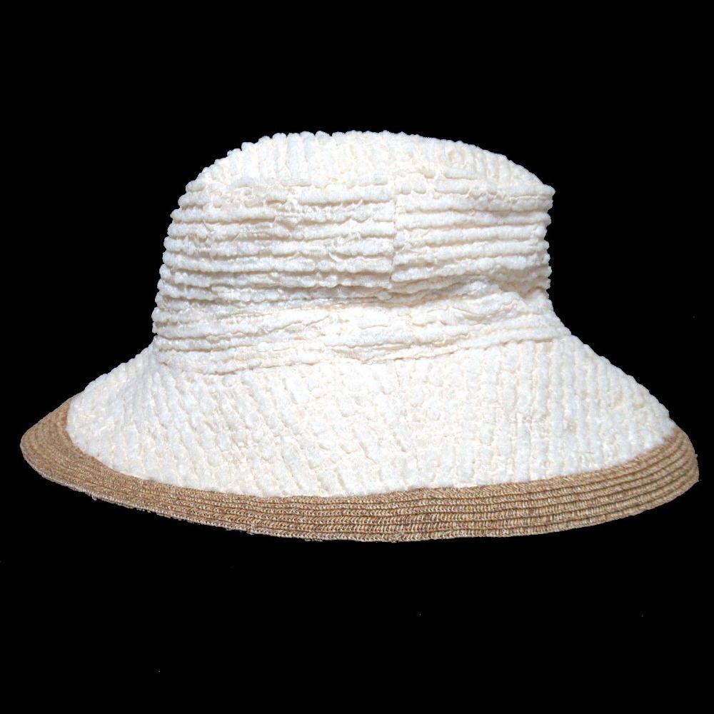 美品 MOTSCH HERMES モッチエルメス シルクブレンド バケットハット  