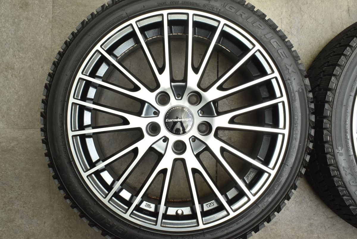 バリ溝】ユーロデザイン カルヴァー 17in 7J +45 PCD114.3 グリップ