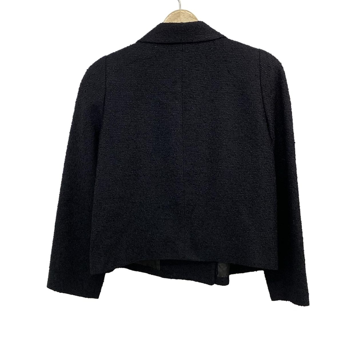 Leilian レリアン ジャケット サイズ9 M レディース - 黒 長袖 ショート丈 秋 冬