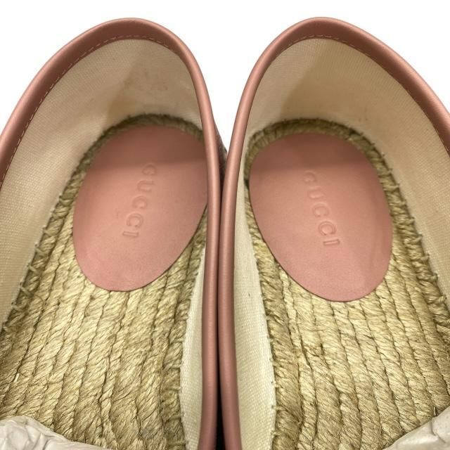 新品】GUCCI グッチ 466902 エスパドリーユ フラットシューズ