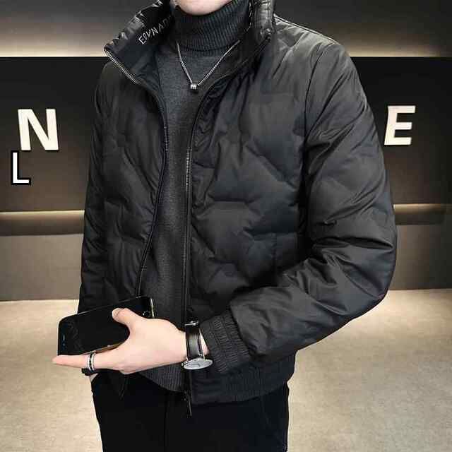 [L]メンズ 服 シンプル ファッション オシャレ 大人 かっこいい 大きいサイズ ストリート 紳士服 ダウン ジャケット 冬 カジュアル 軽 暖かい 厚手 アウター
