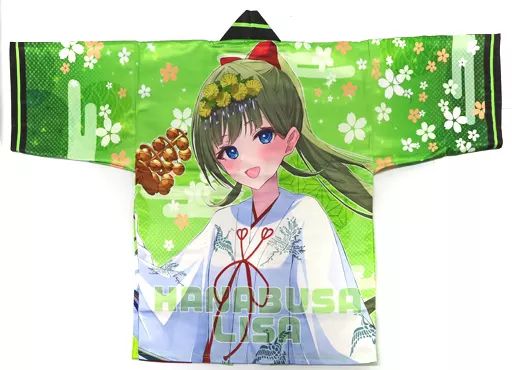 衣類　英リサ(巫女) 法被 グリーン フリーサイズ 「バーチャルYouTuber ぶいすぽっ!×神田明神納涼祭り」 中古】衣類 英リサ(巫女) 法被 グリーン フリーサイズ