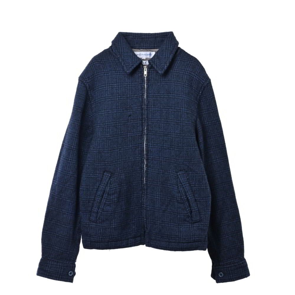 COMME des GARCONS SHIRT チェックブルゾン コレクション COMME des GARCONS SHIRT チェック ジップアップ ブルゾン